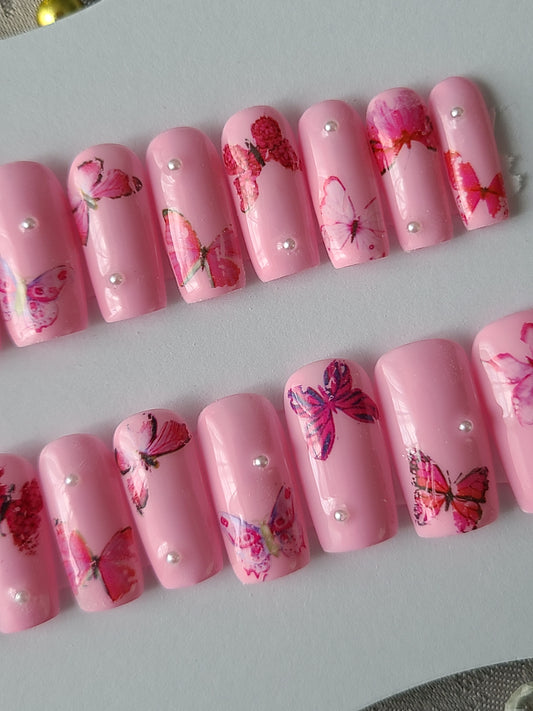 Pink N Pearl Butterflies