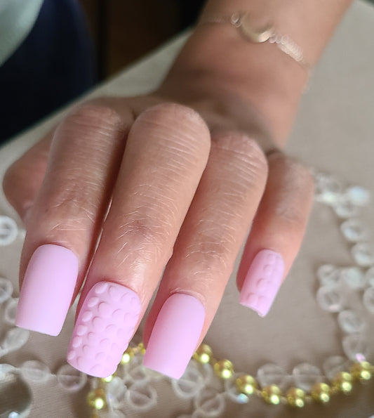 Baby pink sweater knit