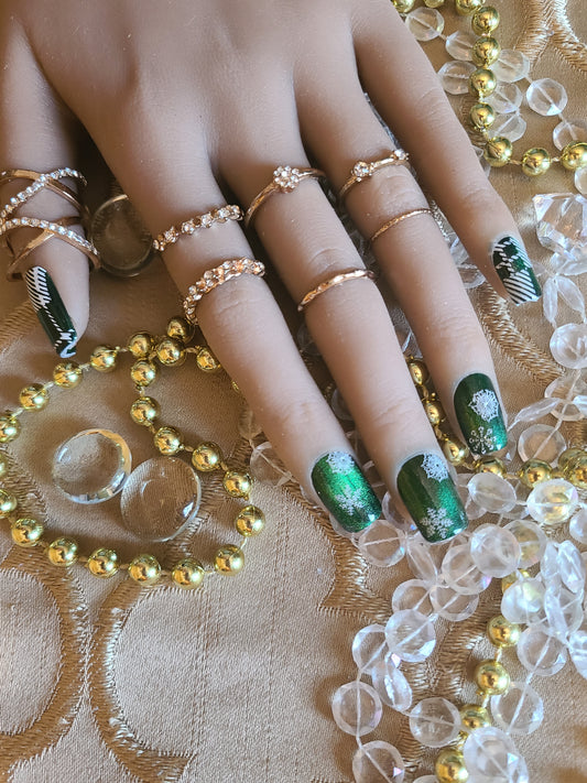 Snowflakes & Plaid (Cateye)