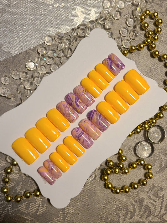 Yellow/Purple Marble