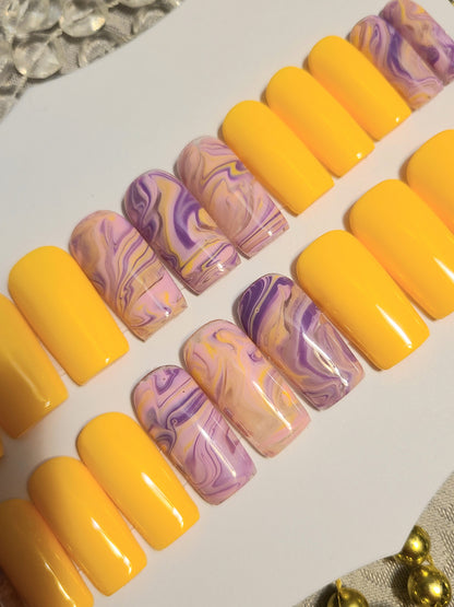Yellow/Purple Marble