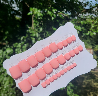 Baby Pink Toe Nail set